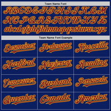 Load image into Gallery viewer, Custom Royal Crimson-Gold Bomber Full-Snap Varsity Letterman Hoodie Jacket