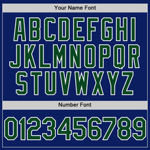 Load image into Gallery viewer, Custom Royal Green-White Bomber Full-Snap Varsity Letterman Two Tone Hoodie Jacket