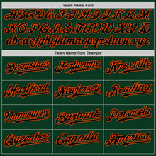 Laden Sie das Bild in den Galerie-Viewer, Custom Green Orange-Cream Bomber Full-Snap Varsity Letterman Two Tone Hoodie Jacket