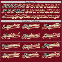 Загрузить изображение в средство просмотра галереи, Custom Crimson Vintage USA Flag Cream-Black Bomber Full-Snap Varsity Letterman Hoodie Jacket