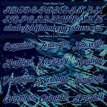 Загрузить изображение в средство просмотра галереи, Custom Navy Light Blue Marlin Fish Fishing 3D Bomber Full-Snap Varsity Letterman Hoodie Jacket