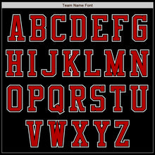 Charger l'image dans la galerie, Custom Black Red-White Bomber Varsity Letterman Zipper Jacket