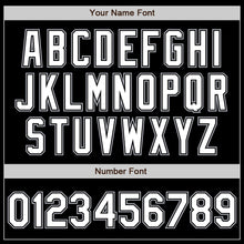 Charger l'image dans la galerie, Custom Black White-Gray Bomber Varsity Letterman Zipper Jacket