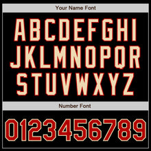 Загрузить изображение в средство просмотра галереи, Custom Black Red-Cream Bomber Varsity Letterman Zipper Jacket