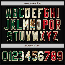 Charger l'image dans la galerie, Custom Black Vintage Mexican Flag Cream-Kelly Green Bomber Varsity Letterman Zipper Jacket