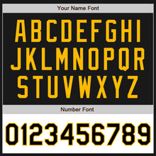 Загрузить изображение в средство просмотра галереи, Custom Black Gold-White Bomber Varsity Letterman Two Tone Zipper Jacket