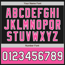 Загрузить изображение в средство просмотра галереи, Custom Black Pink-White Bomber Varsity Letterman Two Tone Zipper Jacket