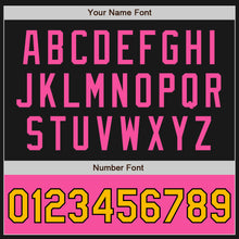 Charger l'image dans la galerie, Custom Black Gold-Pink Bomber Varsity Letterman Two Tone Zipper Jacket