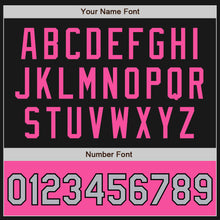 Загрузить изображение в средство просмотра галереи, Custom Black Gray-Pink Bomber Varsity Letterman Two Tone Zipper Jacket