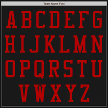 Загрузить изображение в средство просмотра галереи, Custom Black Red Bomber Varsity Letterman Two Tone Zipper Jacket