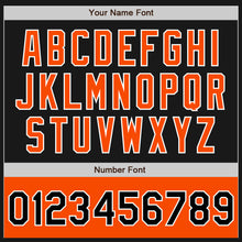 Загрузить изображение в средство просмотра галереи, Custom Black Orange-White Bomber Varsity Letterman Two Tone Zipper Jacket