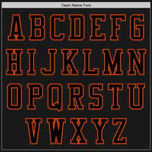 Загрузить изображение в средство просмотра галереи, Custom Black Orange Bomber Varsity Letterman Two Tone Zipper Jacket