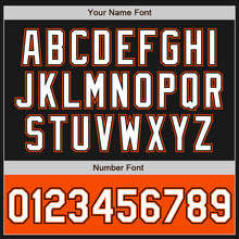 Загрузить изображение в средство просмотра галереи, Custom Black White-Orange Bomber Varsity Letterman Two Tone Zipper Jacket