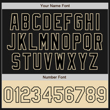 Laden Sie das Bild in den Galerie-Viewer, Custom Black Cream Bomber Varsity Letterman Two Tone Zipper Jacket