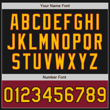 Загрузить изображение в средство просмотра галереи, Custom Black Gold-Crimson Bomber Varsity Letterman Two Tone Zipper Jacket