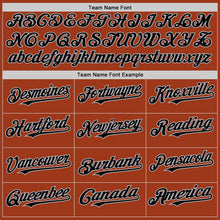 Load image into Gallery viewer, Custom Texas Orange Black-Gray Bomber Full-Snap Varsity Letterman Hoodie Jacket