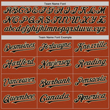 Load image into Gallery viewer, Custom Texas Orange Black-Cream Bomber Full-Snap Varsity Letterman Two Tone Hoodie Jacket