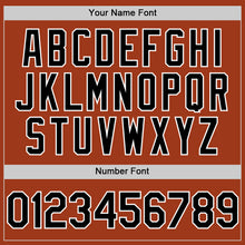 Load image into Gallery viewer, Custom Texas Orange Black-White Bomber Full-Snap Varsity Letterman Two Tone Hoodie Jacket