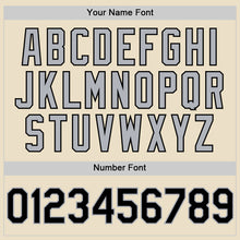 Charger l'image dans la galerie, Custom Cream Black-Gray Bomber Full-Snap Varsity Letterman Two Tone Hoodie Jacket