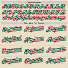 Charger l'image dans la galerie, Custom Cream Kelly Green Red-White Bomber Full-Snap Varsity Letterman Two Tone Hoodie Jacket