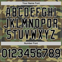 Laden Sie das Bild in den Galerie-Viewer, Custom Camo Black-White Bomber Full-Snap Varsity Letterman Salute To Service Hoodie Jacket