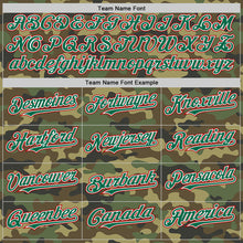 Laden Sie das Bild in den Galerie-Viewer, Custom Camo Kelly Green-Red Bomber Full-Snap Varsity Letterman Salute To Service Hoodie Jacket