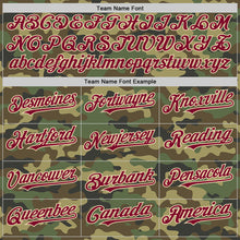 Загрузить изображение в средство просмотра галереи, Custom Camo Maroon-Cream Bomber Full-Snap Varsity Letterman Salute To Service Hoodie Jacket