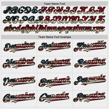 Load image into Gallery viewer, Custom White Vintage USA Flag-Black Bomber Full-Snap Varsity Letterman Hoodie Jacket