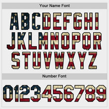 Load image into Gallery viewer, Custom White Vintage USA Flag-Black Bomber Full-Snap Varsity Letterman Hoodie Jacket