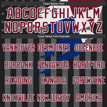 Laden Sie das Bild in den Galerie-Viewer, Custom Black Crimson-Gray Panama Panamanian Flag 3D Bomber Full-Snap Varsity Letterman Hoodie Jacket