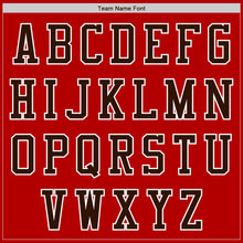 Load image into Gallery viewer, Custom Red Brown-White Bomber Varsity Letterman Two Tone Zipper Jacket