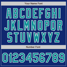 Load image into Gallery viewer, Custom Royal Teal-White Bomber Varsity Letterman Zipper Jacket