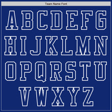 Laden Sie das Bild in den Galerie-Viewer, Custom Royal White Bomber Varsity Letterman Zipper Jacket