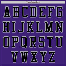 Load image into Gallery viewer, Custom Purple Black-Gray Bomber Varsity Letterman Two Tone Zipper Jacket