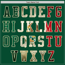 Laden Sie das Bild in den Galerie-Viewer, Custom Kelly Green Vintage Mexican Flag Cream-Black Bomber Varsity Letterman Zipper Jacket