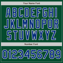 Charger l'image dans la galerie, Custom Kelly Green Roya-White Bomber Varsity Letterman Zipper Jacket