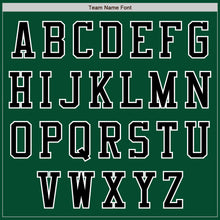 Charger l'image dans la galerie, Custom Kelly Green Black-White Bomber Varsity Letterman Zipper Jacket