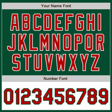 Загрузить изображение в средство просмотра галереи, Custom Kelly Green Red-White Bomber Varsity Letterman Two Tone Zipper Jacket