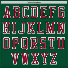 Загрузить изображение в средство просмотра галереи, Custom Kelly Green Crimson-White Bomber Varsity Letterman Two Tone Zipper Jacket