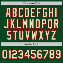 Laden Sie das Bild in den Galerie-Viewer, Custom Green Cream-Red Bomber Varsity Letterman Zipper Jacket