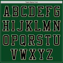 Загрузить изображение в средство просмотра галереи, Custom Green Black-Cream Bomber Varsity Letterman Two Tone Zipper Jacket