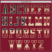 Загрузить изображение в средство просмотра галереи, Custom Crimson Vintage USA Flag Black Cream-Black Bomber Varsity Letterman Zipper Jacket