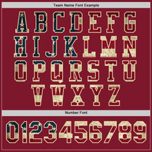 Загрузить изображение в средство просмотра галереи, Custom Crimson Vintage USA Flag Black Cream-Black Bomber Varsity Letterman Zipper Jacket