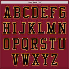 Charger l'image dans la galerie, Custom Crimson Gold-Black Bomber Varsity Letterman Zipper Jacket