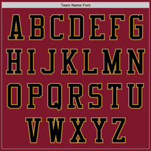 Charger l'image dans la galerie, Custom Crimson Black-Old Gold Bomber Varsity Letterman Zipper Jacket