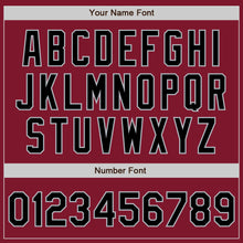 Charger l'image dans la galerie, Custom Crimson Black-Gray Bomber Varsity Letterman Zipper Jacket