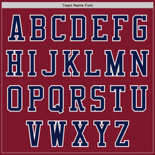 Charger l'image dans la galerie, Custom Crimson Navy-White Bomber Varsity Letterman Zipper Jacket