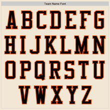 Load image into Gallery viewer, Custom Cream Orange-Black Bomber Varsity Letterman Two Tone Zipper Jacket