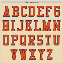 Load image into Gallery viewer, Custom Cream Royal Orange-White Bomber Varsity Letterman Two Tone Zipper Jacket
