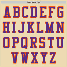 Load image into Gallery viewer, Custom Cream Orange Purple-White Bomber Varsity Letterman Two Tone Zipper Jacket